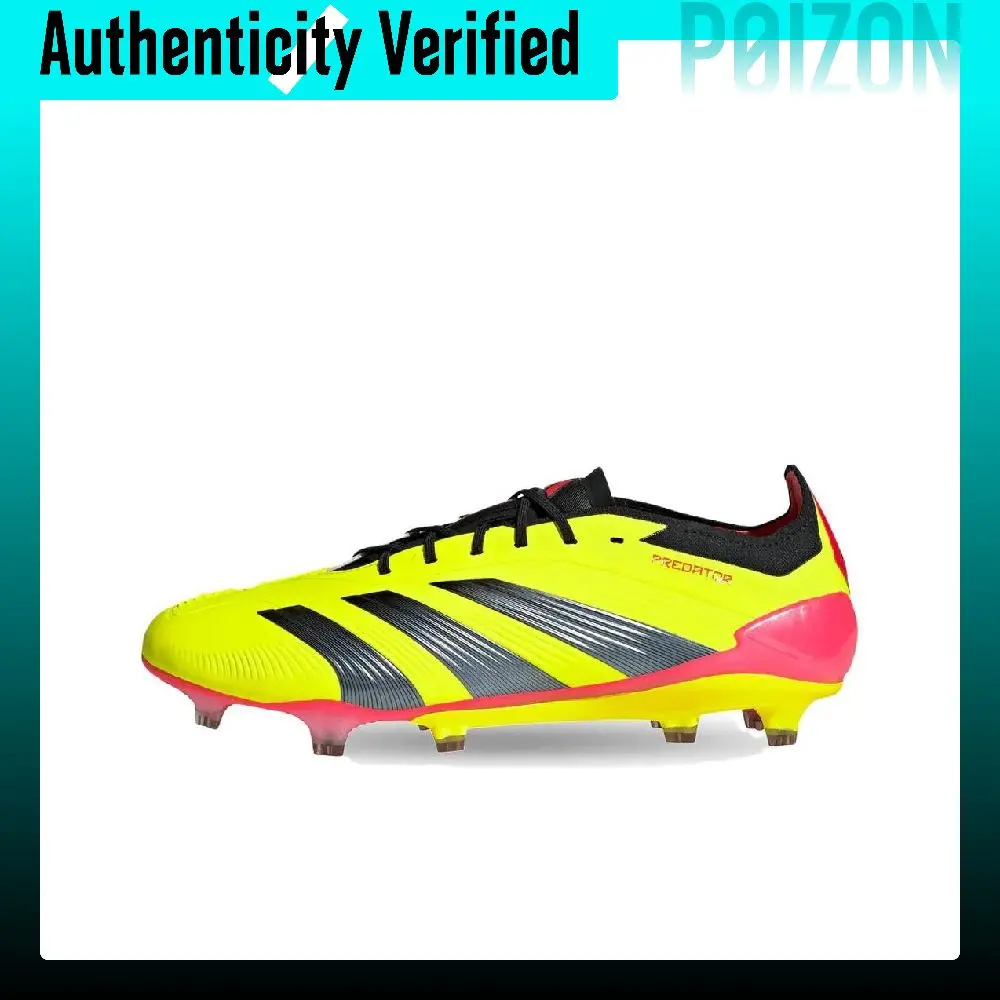 Adidas PREDATOR 24 Soccer Shoes Unisex Low-top Team Solar Yellow 2/Core Black/Solar Red IF5441