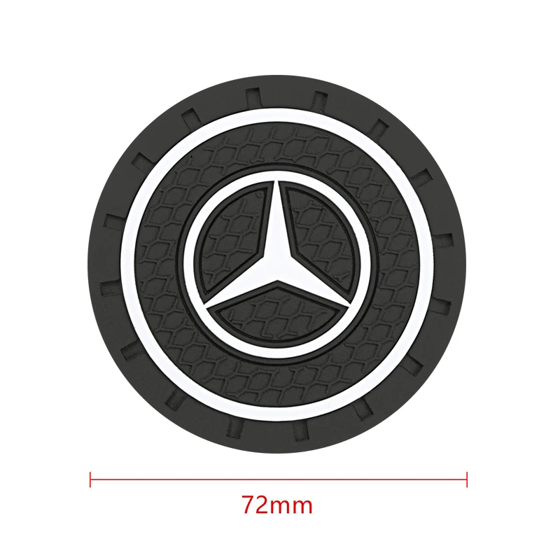 Car Anti-Slip Silicone Coaster Waterproof Water Cup Mat Drink Pad Accessories For Mercedes benz A B R G Class GLK GLA w204 W251