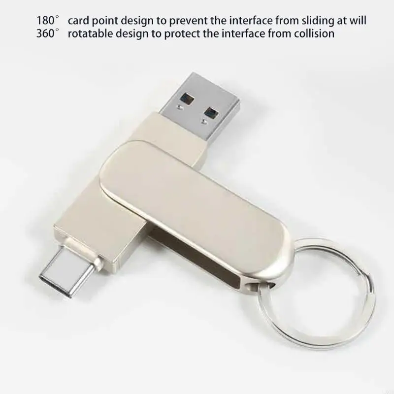 محرك أقراص فلاش محمول LX0B محمول U في 1 لنظام Android- النوع C USB3.0 DISK 32/64/128GB