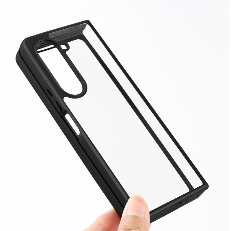 For Samsung Galaxy Z Fold 5 Case Luxury Silicone Tranperant TPU Cover Samsung Z Fold5 Case Shockproof Back Z Fold 5 4 Cover