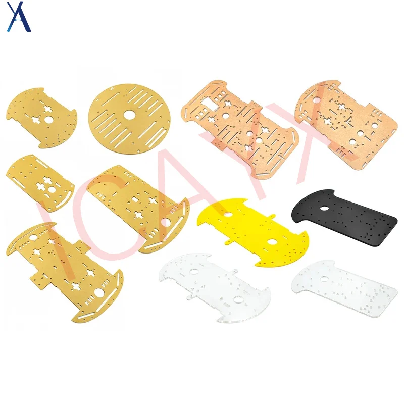 

4WD Smart Car Chassis 4Wheel Bottom Plate Acrylic