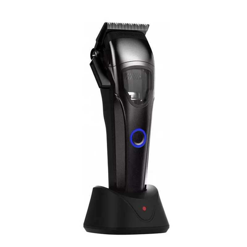 Powerful 10000rpm Cordless Professional Hair Clipper DLC Blade Hair Cutting Machine for Men Barber