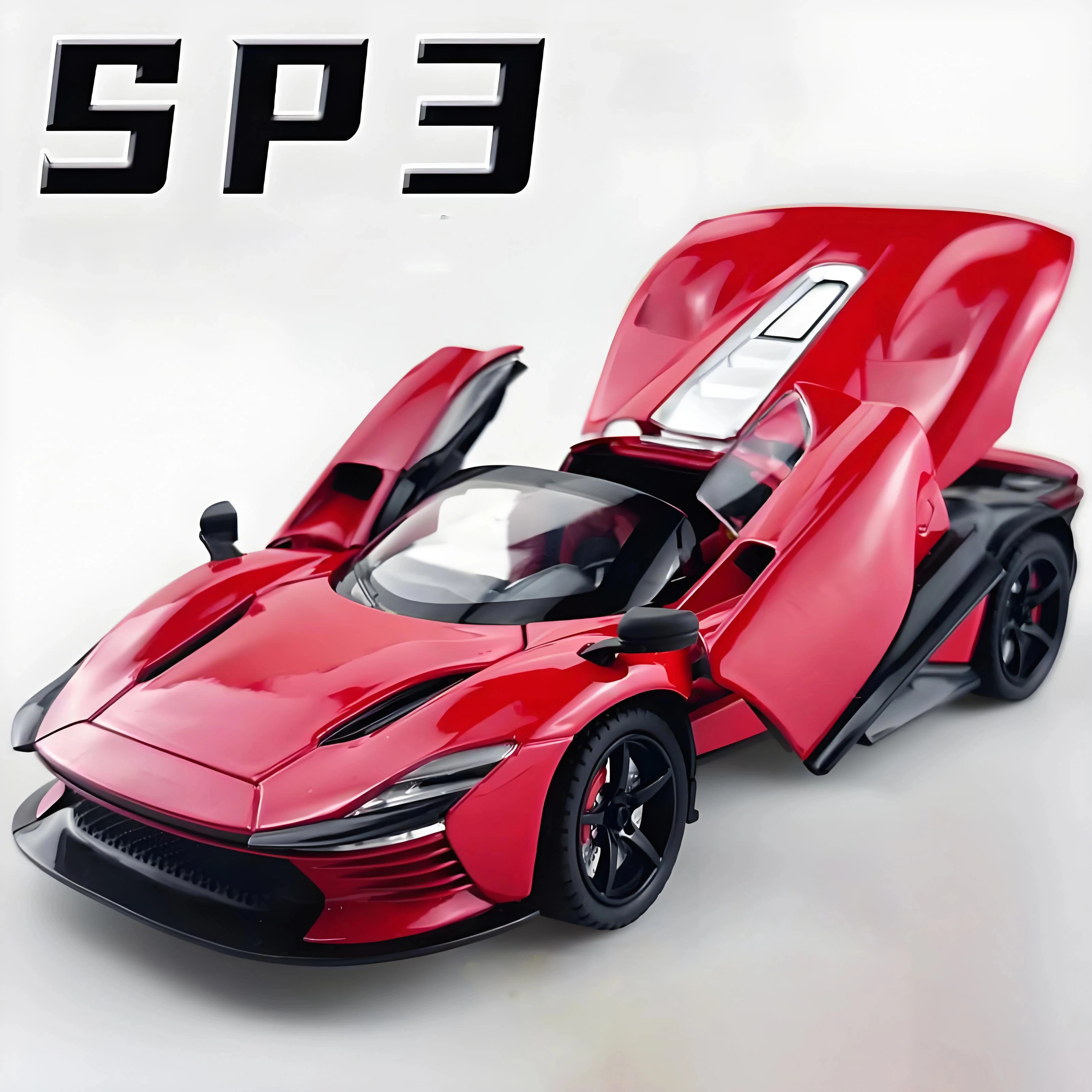 

1:32 Daytona SP3 Supercar Alloy Car Model Sound and Light Pull Back Children's Toy Collectibles Birthday gift