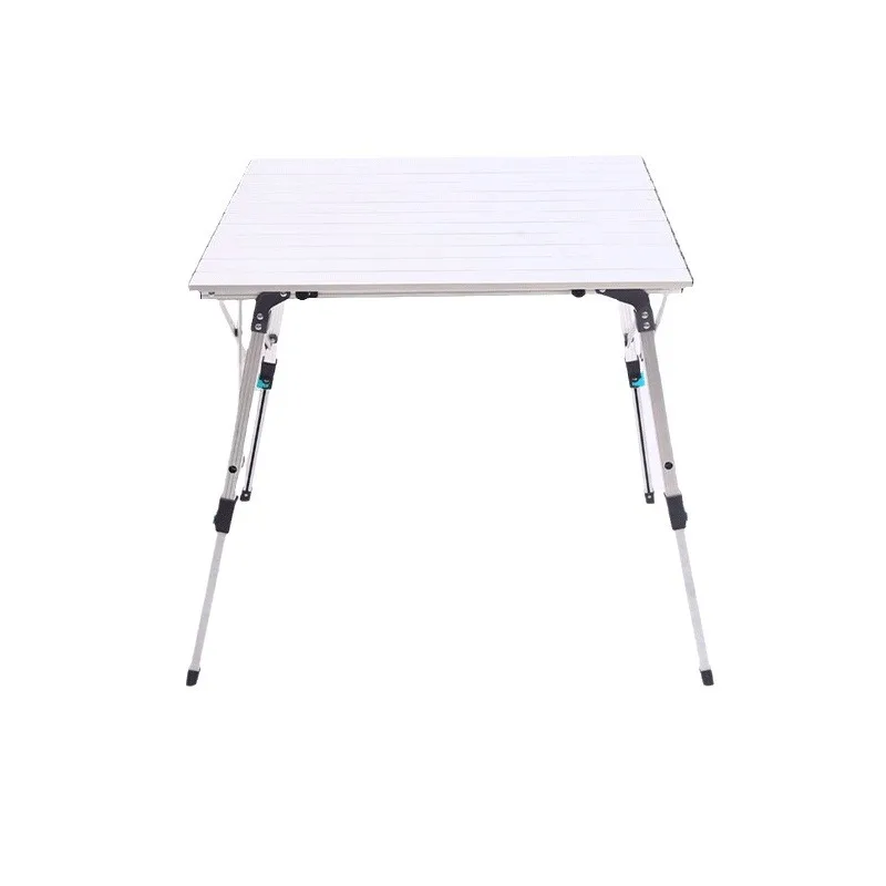 New Adjustable Egg Roll Table Folding Table Aluminum Alloy Folding Table for Outdoor Camping and Barbecues