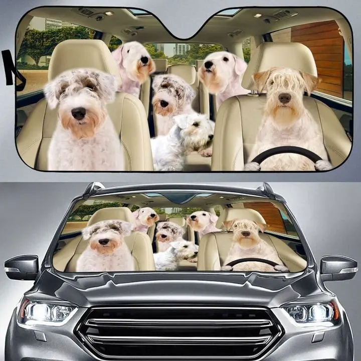 Raccoon Driver Car Sun Shade Puppy Pet Family Auto Front Window Windshield Animal Car Sunshade Anti-Sunlight Automotive Cover