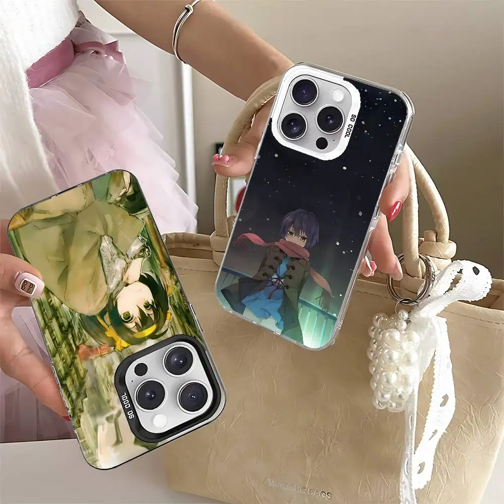 

Haruhi Suzumiya Phone Case For IPhone 17 16 15 14 13 12 Mini Pro Max Plus Colorful Silver Phone Case Funda Cover