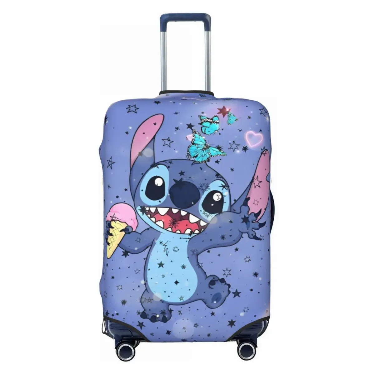 

Pink Stitch Angel Love Suitcase Cover Vacation Fun Luggage Supplies Business Protection