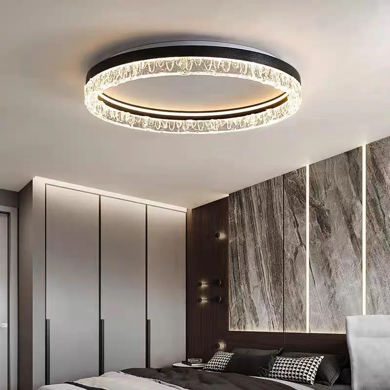 Bedroom Light New Minimalist Modern Chandelier For Kitchen Study Room Restaurant Circular Ceiling Lamp Home Decor Lustre Fixture