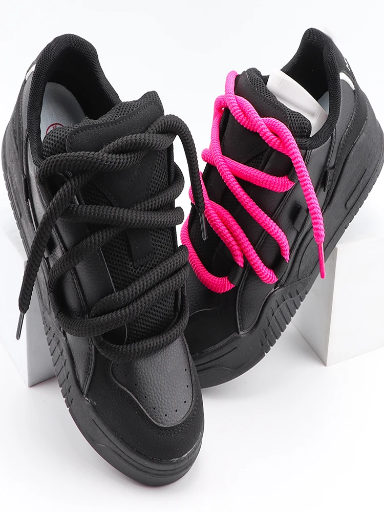 New 10mm Thick Round Shoelaces for Sneakers Running Sports Shoe Laces 100/120/140/160CM Shoelaces for Shoes Accessories 1 Pair