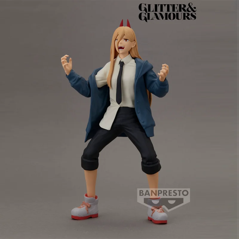 En Stock Original BANDAI BANPRESTO GLITTER & GLAMOURS tronçonneuse homme puissance Anime Figure modèle Collection cadeau d'anniversaire ornements