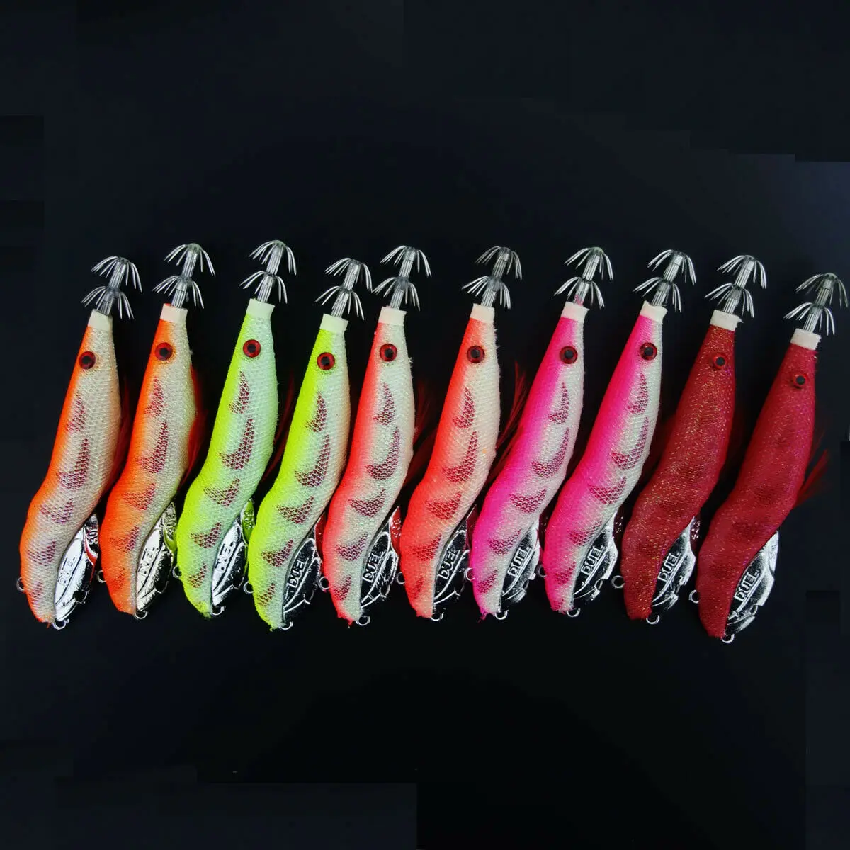 

10x 3.5 SQUID JIGS Live Eginno Pyonpyon Search EGI Squid Jigs