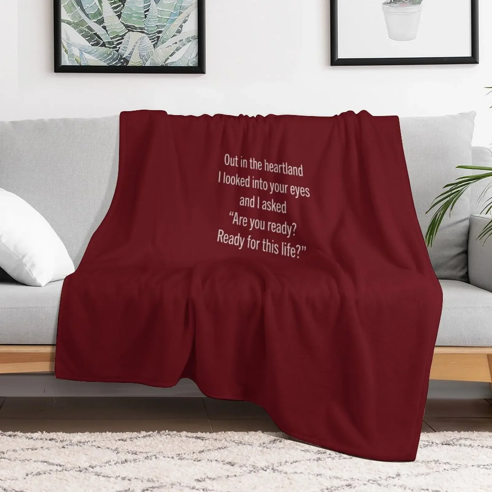 PPP Lyrics - Beach House Depression Cherry Throw Blanket Soft Sherpa Fleece Warm Blanket for Winter