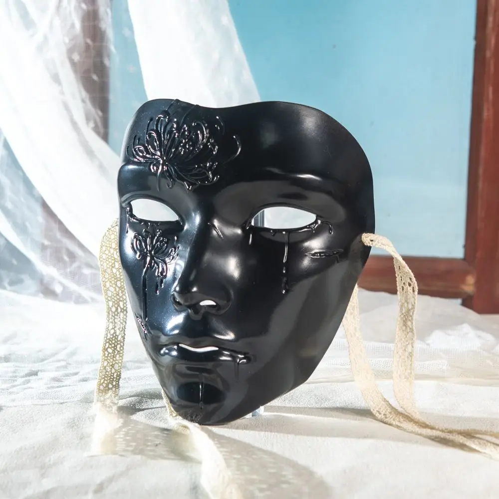 Maschera per travestimento creativa Forniture per feste maschili Bellissimo stile antico Maschera per il viso Accessori per costumi Hanfu Puntelli per cosplay anime da uomo