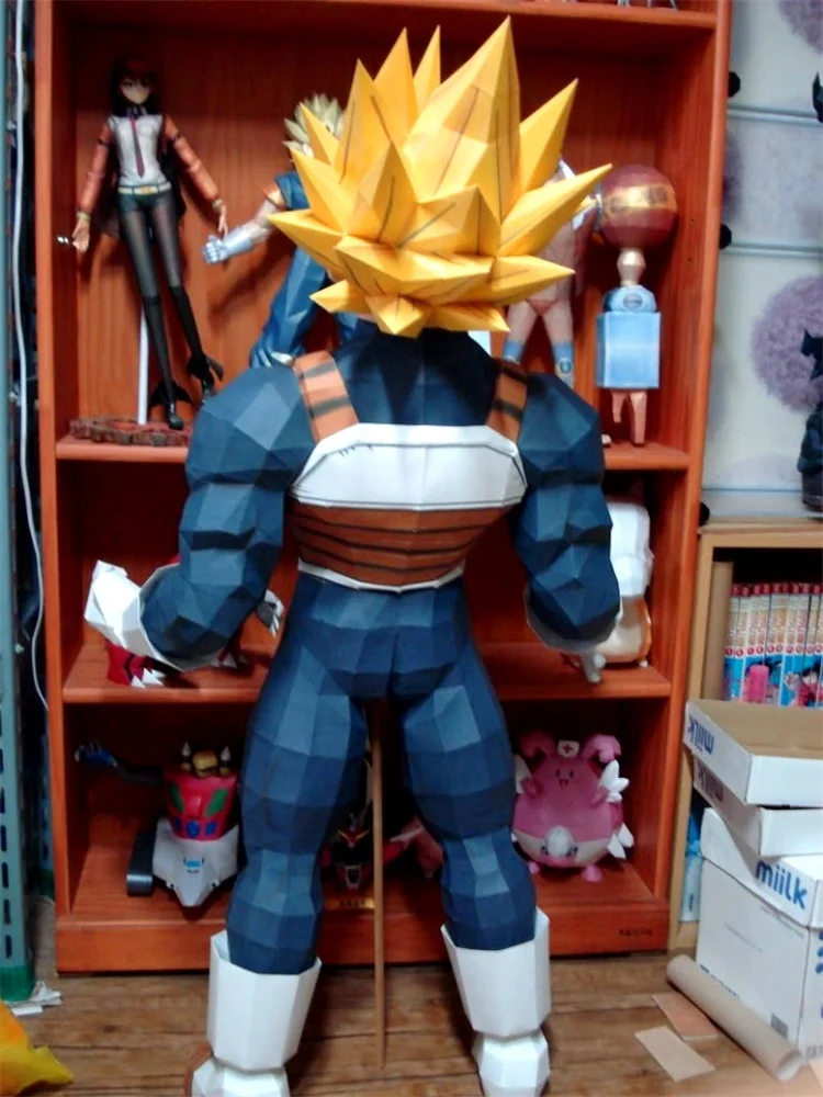 1.8m SonGoKu Paper Model Japanese Anime Figures Papercraft Origami 3D DIY Puzzle Handmade Toy Gift Home Decor Desk Decoration