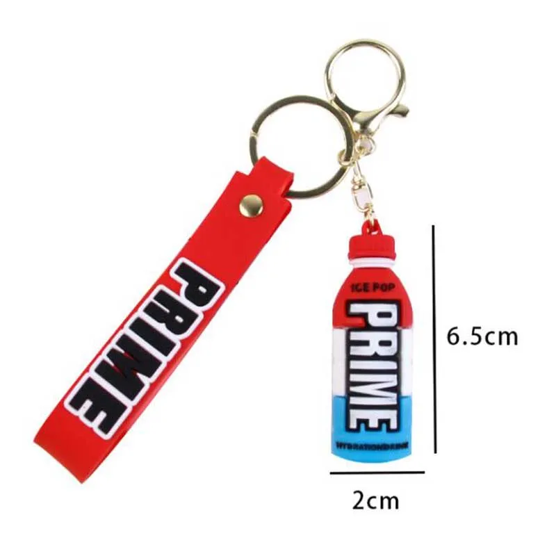 Creative Colorful Drink Bottle Doll Keychain Cute Prime Drink Keychain for Car Key Bag Women Men Party Favors Keyring Gifts