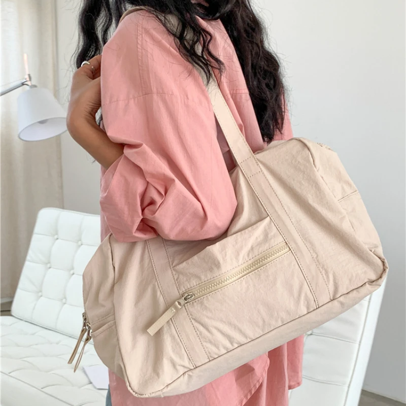 Versatile Wearresistant Shoulder Bag High Quality Leisure Simple Short Distance Travel Bag Large Capacity Commuting Tote Bag