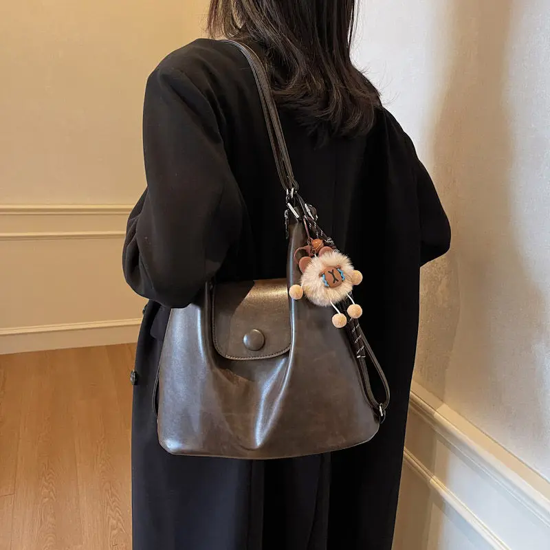 

Классическая ретро новая сумка с диагональным крестом, универсальная и многофункциональная большая сумка большой вместимости, женская сумка на одно плечо для работы