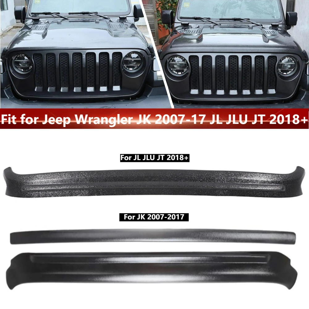 

Защитный экран от камней и гравия для переднего капота, дефлектор от насекомых, защитная накладка для Jeep Wrangler JL JLU JT 2018+ JK 2007-2017