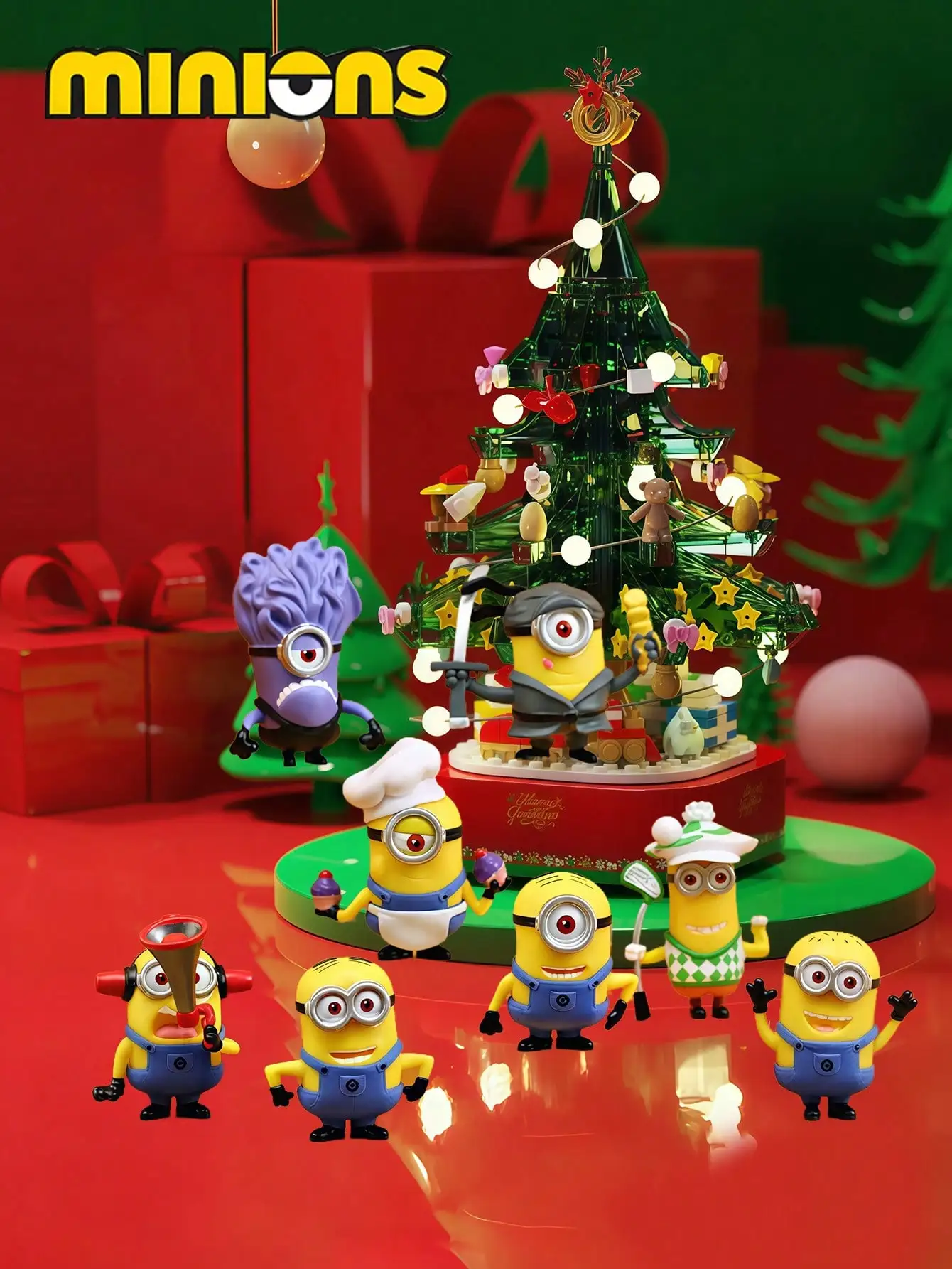 1/3/5/8 قطعة منتجات مينيسو مينيونز الجديدة 8 دمى مينيونز الصلبة حقير لي ، تماثيل لطيفة ذات عيون كبيرة ، هدايا عطلة السيارة ، أورنا ذاتية الصنع