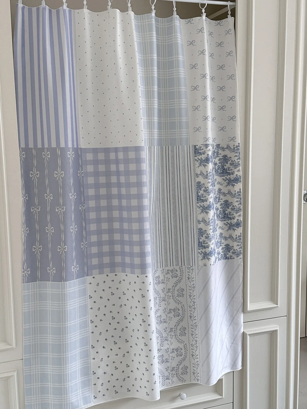 Blue Sea Color  Style Door Curtain Cute Decorative Fabric Art Home Decoration Blue Series Door Curtain Home Textile