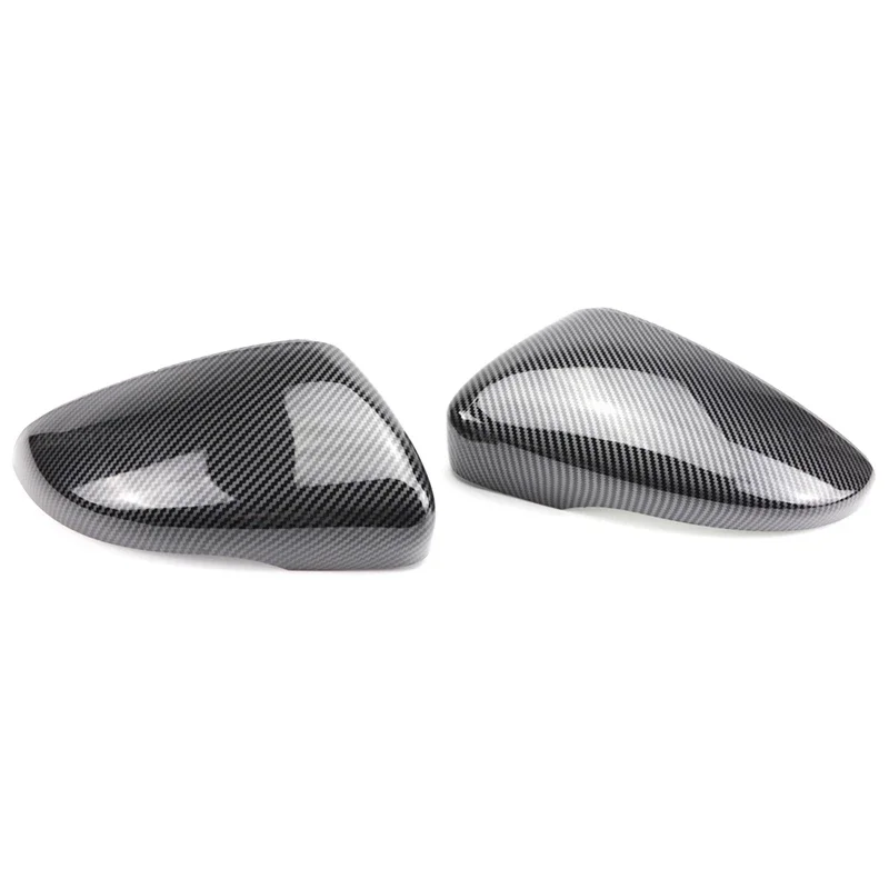 High Quality for Volkswagen VW Beetle CC Eos Passat Jetta Scirocco Full Replacement Carbon Fiber Look Mirror Cover Side Caps