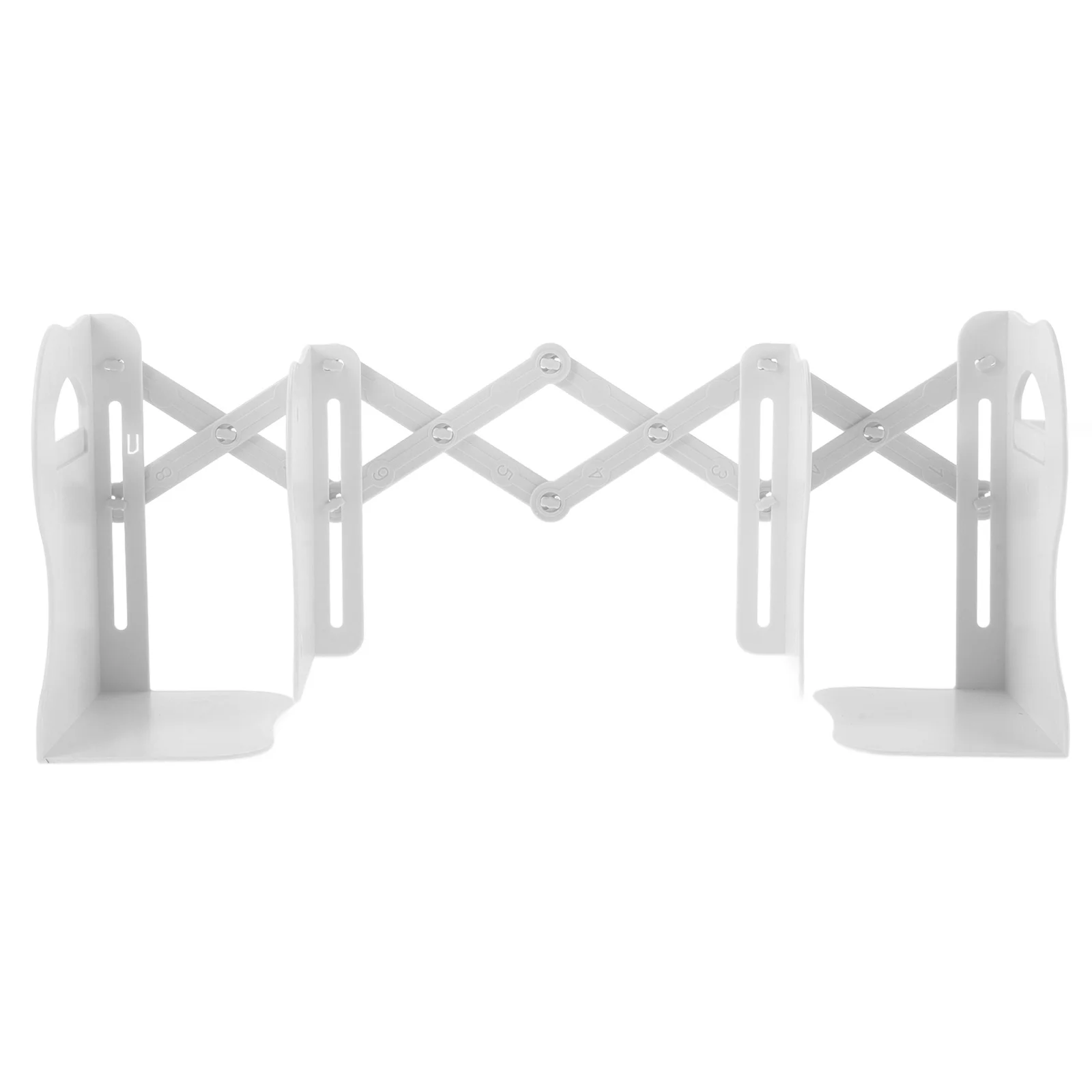

Adjustable Book Holder, Foldable Desktop Bookshelf Organizer, Heavy Duty Plastic Bookends For Desk,