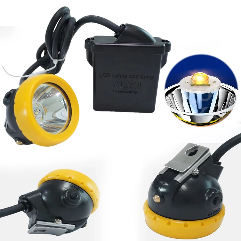 Explosionsgeschützte Kappenlampe, wiederaufladbar, unterirdisches Miner-Licht, wasserdichte LED-Arbeitsleuchte für Bergbau, Jagd, Angeln