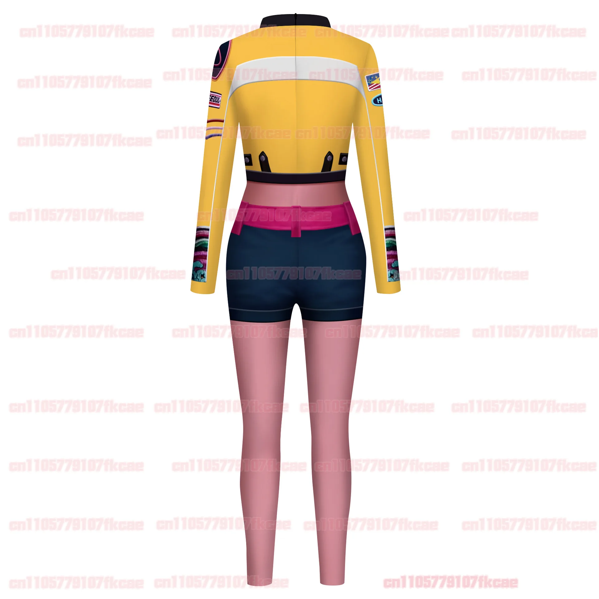 بدلة نسائية من Mira Rumi K-Pop Demon Hunters التأثيرية بطباعة ثلاثية الأبعاد بدلة Zentai لأداء مسرح حفلات الهالوين