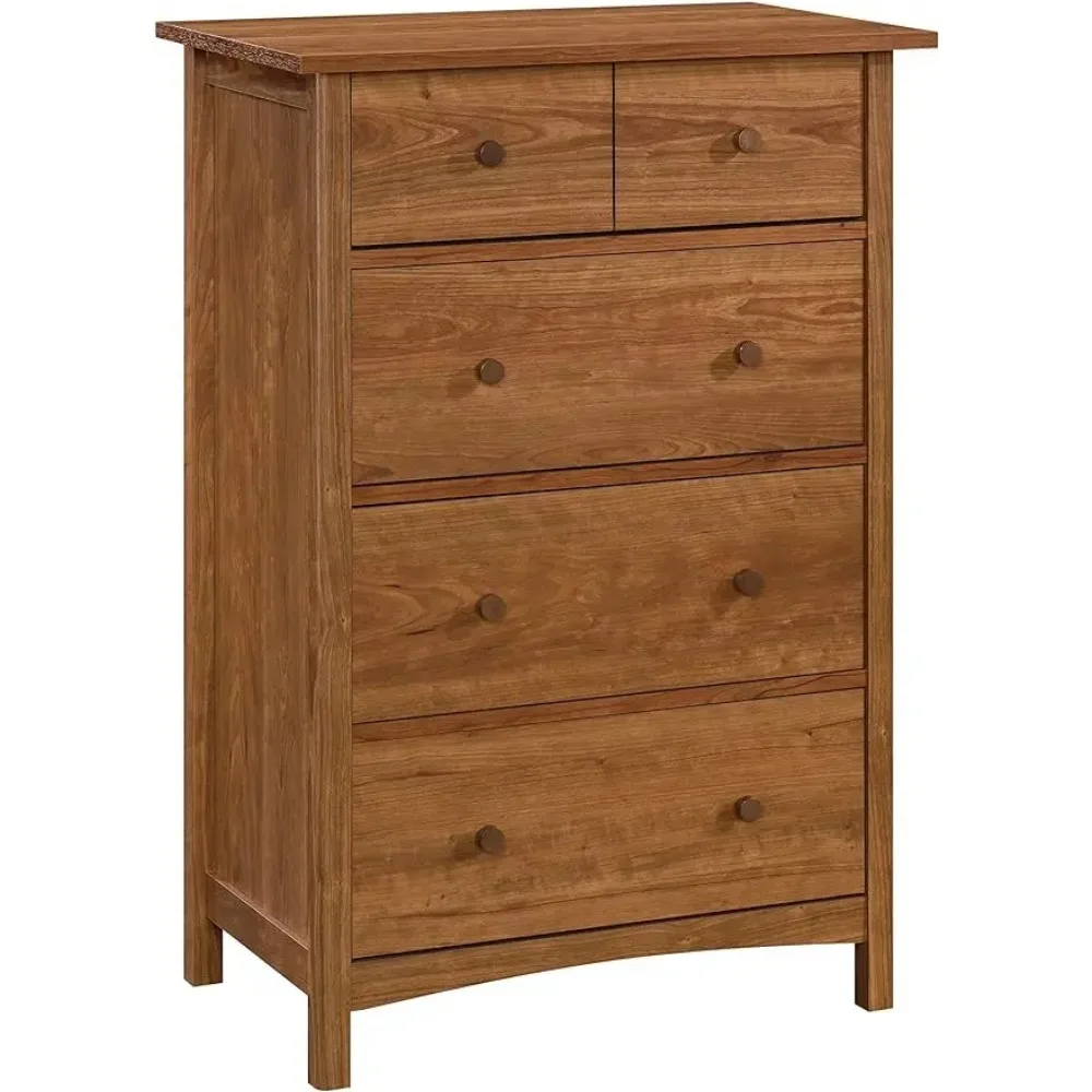 Union Plain 4-Drawer Chest, Prairie Cherry Finish