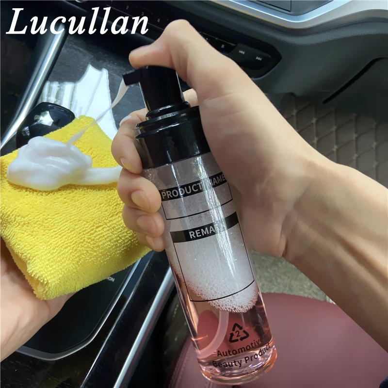 Lucullan Lavagem de Carro Container Shampoo Diluição Recarga Garrafas 200ML Cabeça Imprensa Portátil PET Garrafa Dispensador