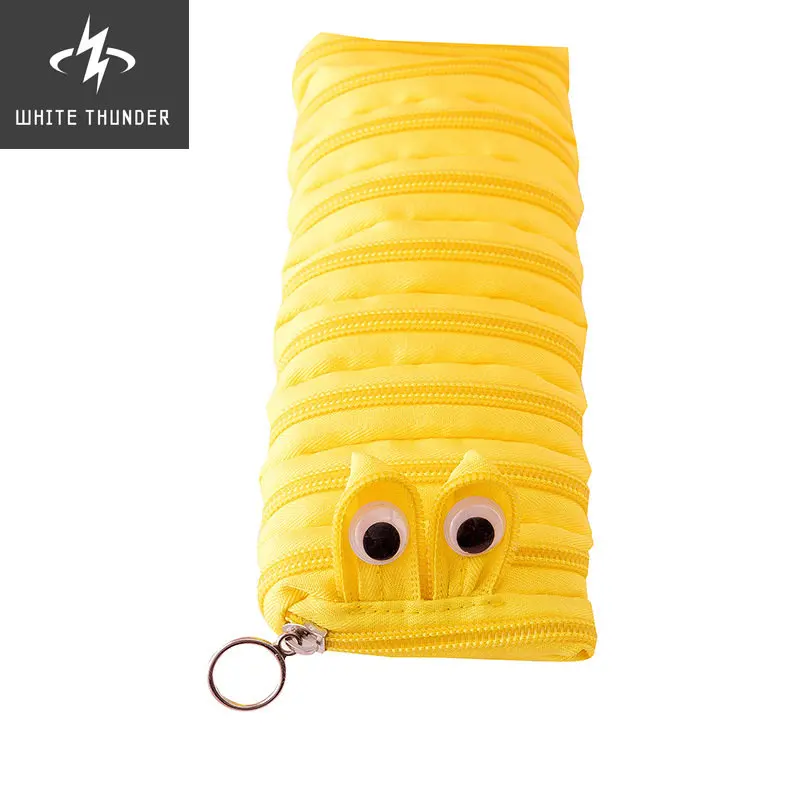 Creatieve Rups Rits Etui Leuke Dier Pen Case School Pencilcases Voor Kid Student Pen Zak Kawaii Opbergtas Gift