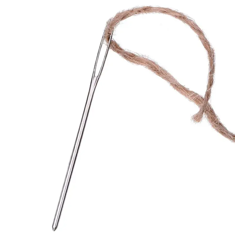 Hot Trend-60 Pieces Blunt Needles Stainless Steel Large-Eye Yarn Knitting Needles Sewing Needles, 3 Sizes