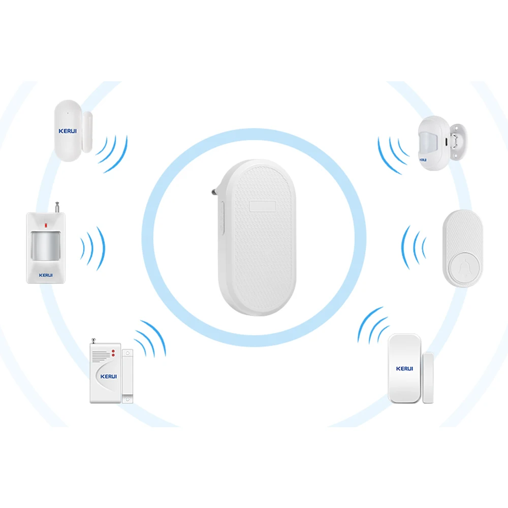 KERUI M558 Smart Wireless Door Bell 150M Long Transmission Distance Doorbell with 33 Ringtones Chime Button with Battery