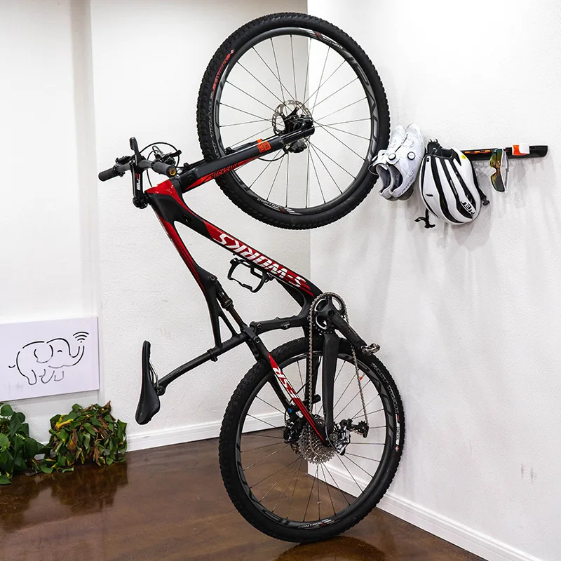 Bicycle Wall Mount Rack Mtb Road Bike Storage Fixed Hanging Hook Bike Support Stand Bracket Holder Cycling Parking Buckle