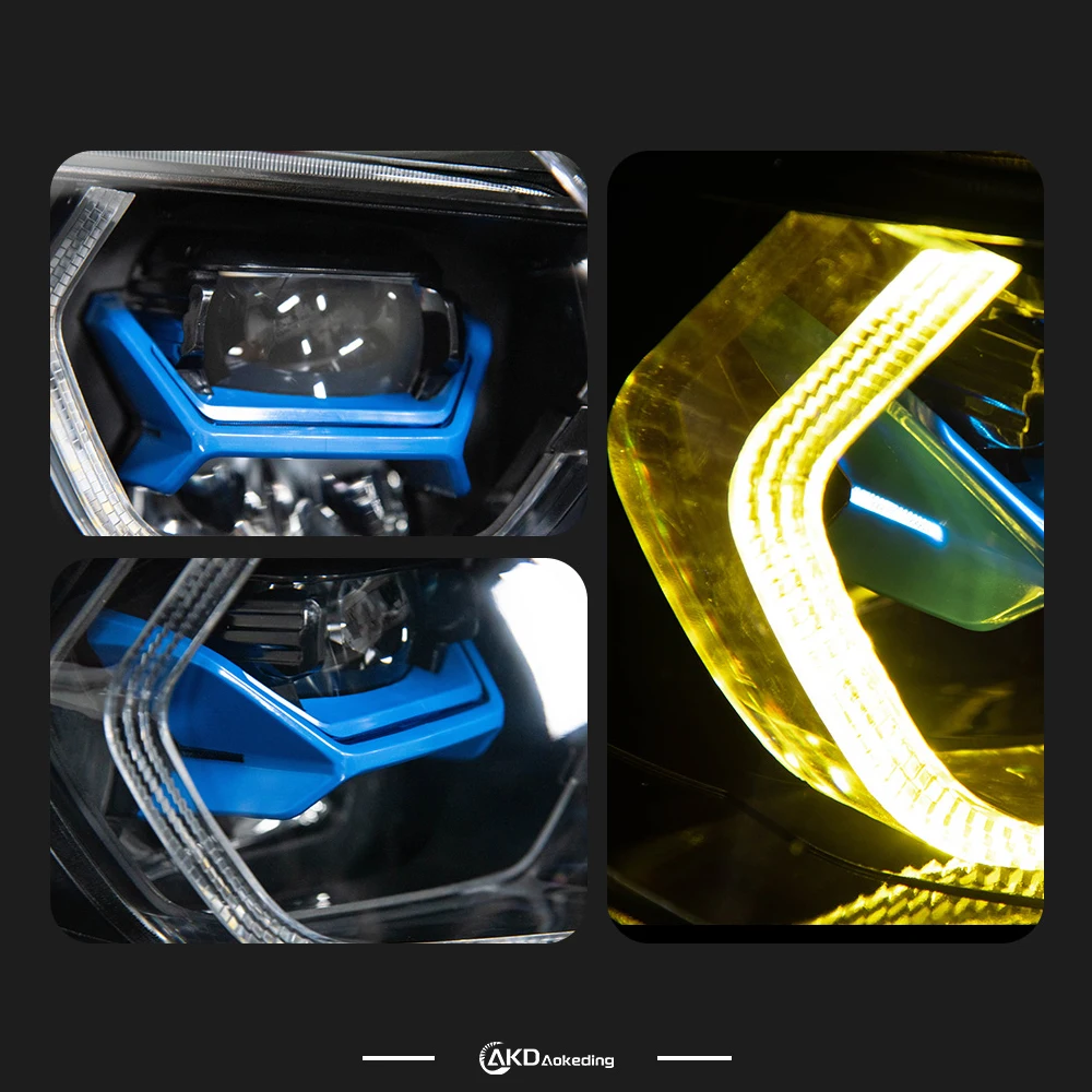 

AKD Head Lamp for BMW E71 LED Headlight 2007-2013 Headlights X6 DRL Turn Signal High Beam Angel Eye Projector Lens