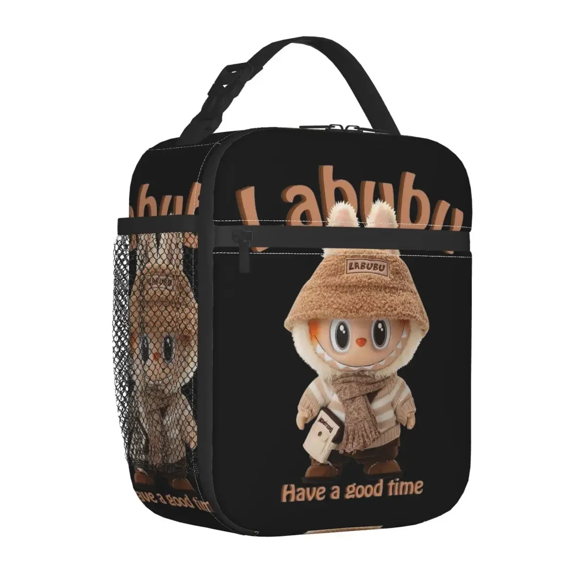 Labubu  Have A Good Time Popmart Merch Insulated Lunch Bag For Office Food Container Portable Cooler Thermal Bento Box