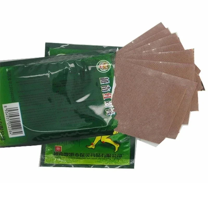 8pcs/bag Vietnam Red Tiger Balm Plaster Pain Stiff Shoulders Muscular Warming Patch Long Lasting Joint Care Relaxation Treatment