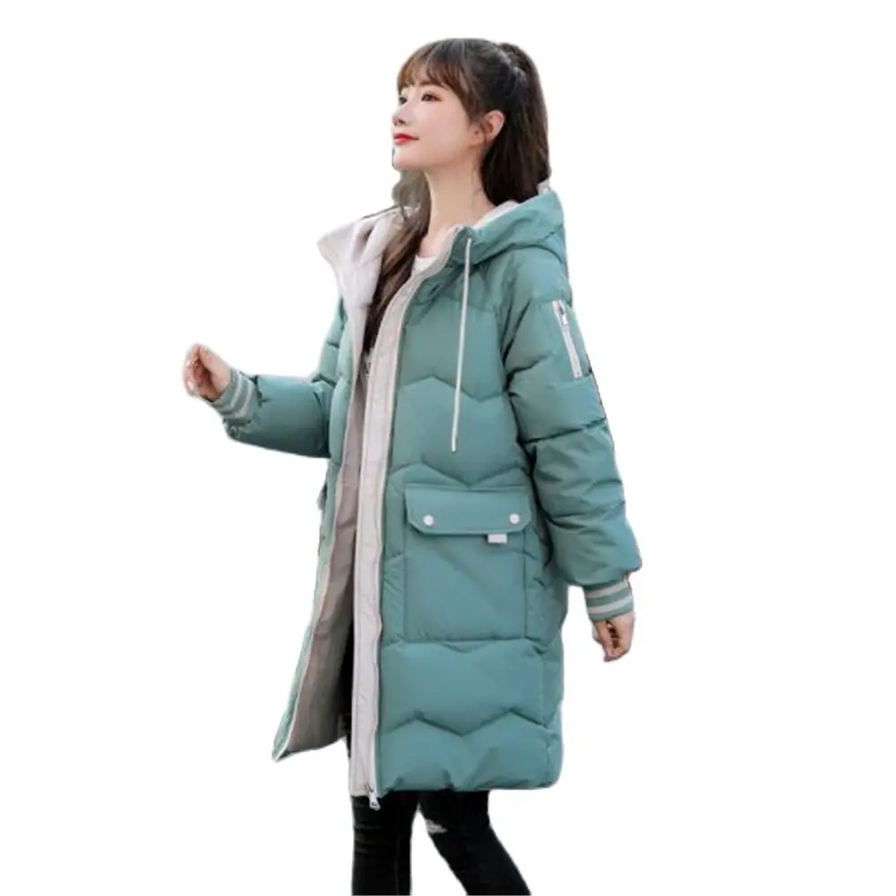 Woman Winter Hot Sale Thick Down Jackets Down Parkas Female Hot Sale Warm Doudoune Lady Fall Print Slim Hooded Abajo Chaqueta