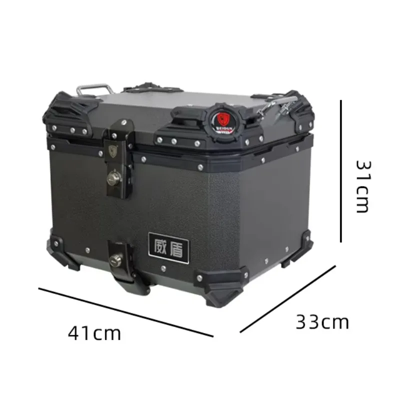 

STLF New Products Aluminium Motorcycle Tail Box 45l Motorcycle Rear Carrier Box for Universal