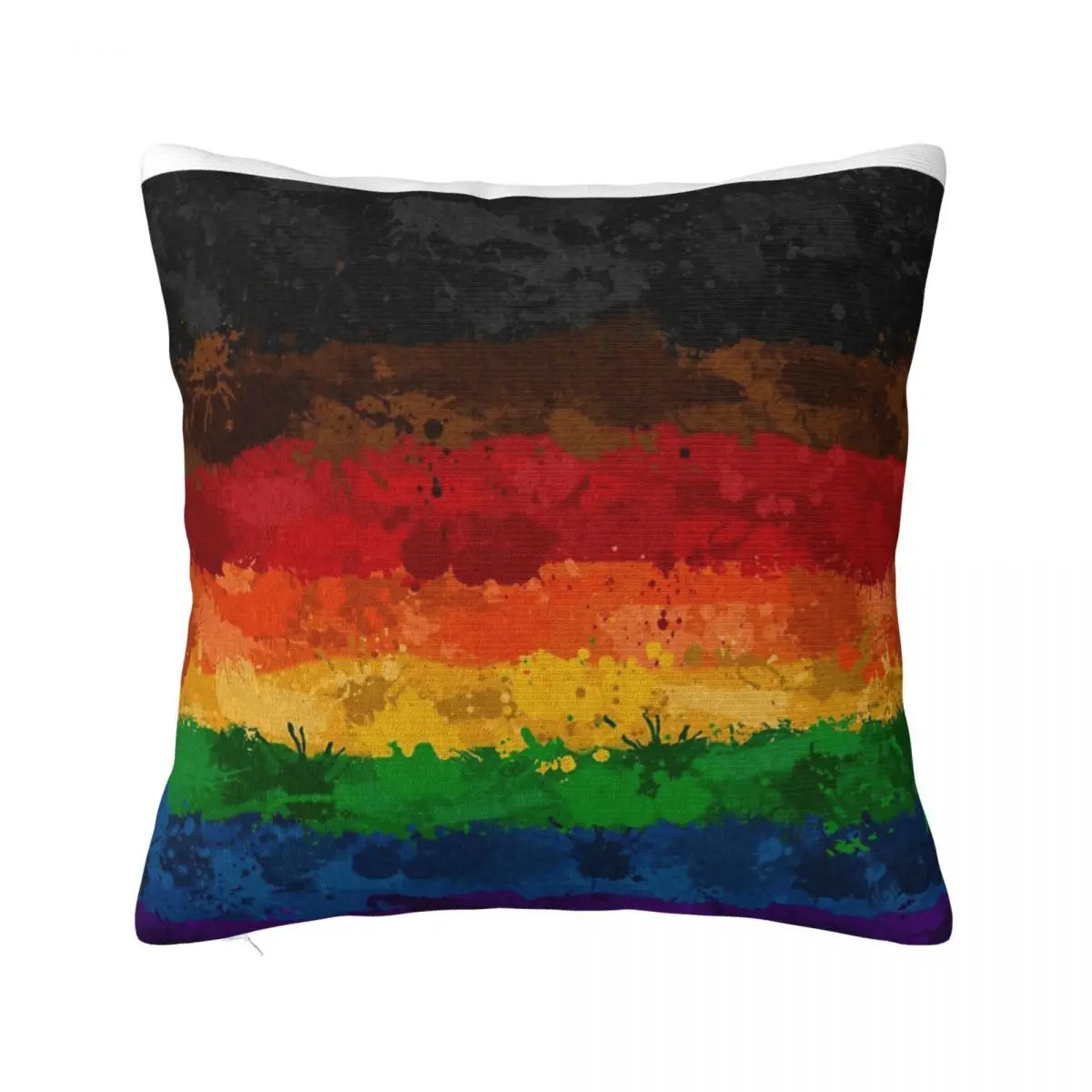 Abstract Paint Splatter Inclusive Rainbow Home Decor Cover For Pillow Room Decorating Items Pillow Case Pillow Cover