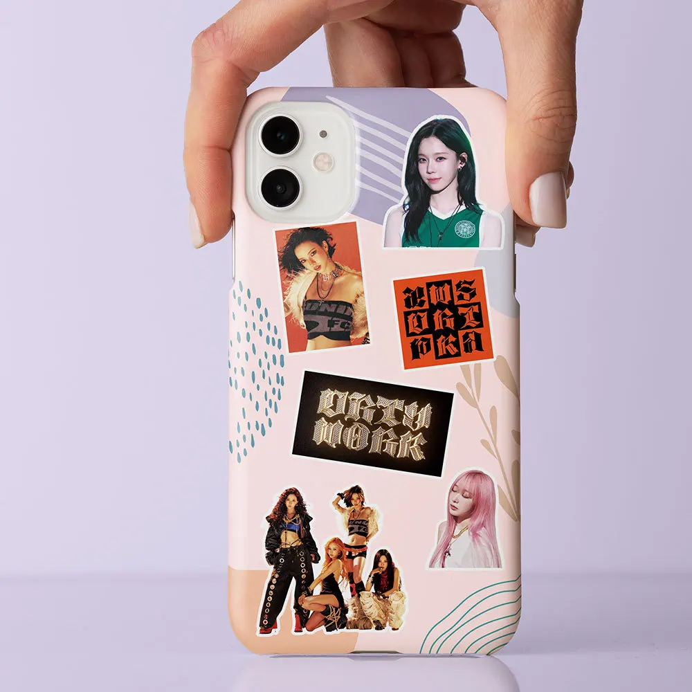 92 nuovi adesivi Kpop Zha per poster dell'album "Dirty Work" di Aespa, adesivo per tazza d'acqua, regalo per laptop