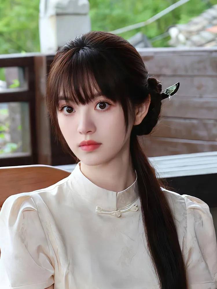 Chinese Style Hanfu Faux Jade Pearl Decor Hair Stick Vintage Chinese Hairpin For Cheongsam Mamianqun Ladies Daily Wear Cosplay