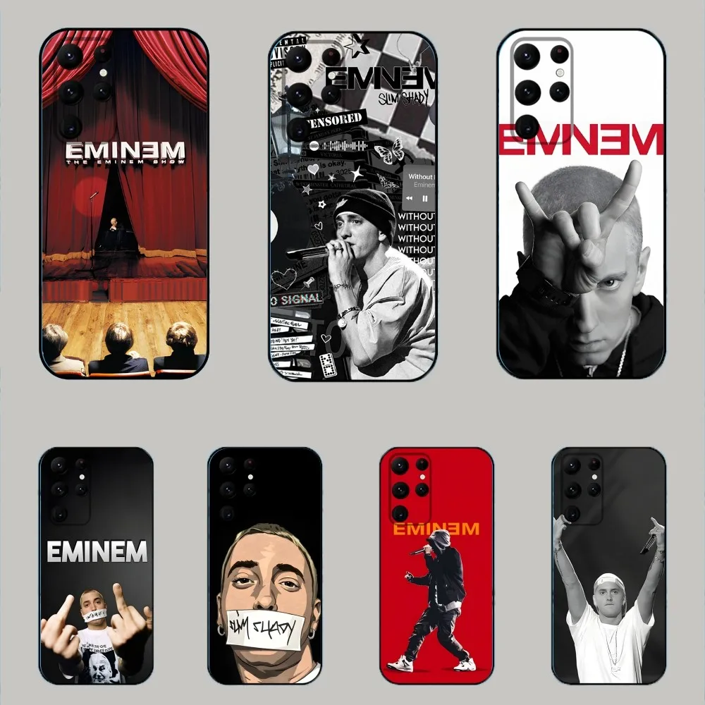 

E-Eminem Rapper Rap God Phone Case For Samsung Galaxy A20,A21s,A22,A31,A32,A52,A53,A72,73,A80,A91 Soft Black Cover