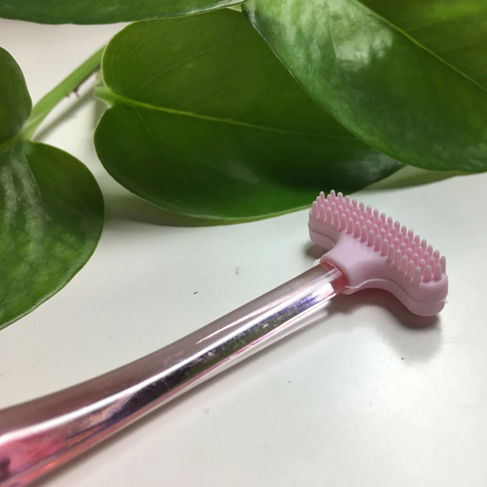 

Premium Tongue Scraper Cleaner Double Sided Plastic Oral Care Tool Fresh Breath Halitosis Remover Gum Stimulator (Pink)