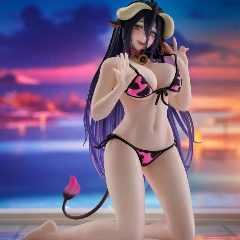 

Оригинальная коллекционная фигурка Альбедо в купальнике (13 см), новое издание, в наличии, для фанатов аниме, для декора рабочего стола