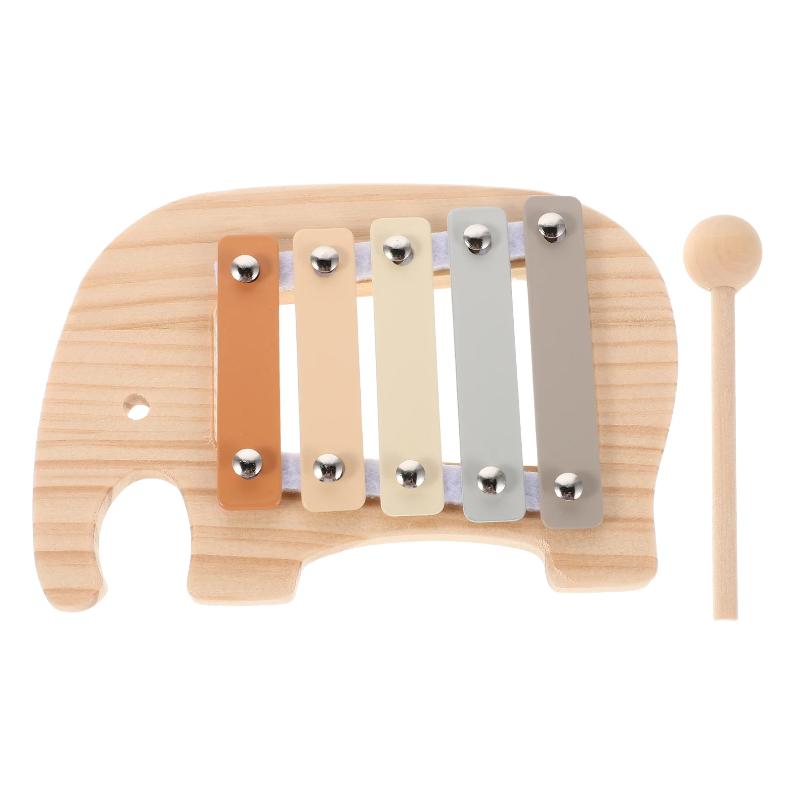 Elephant Wooden Xylophone Colorful Musical Instrument Montessori Percussion Toddler Early Music Education Kids Musical