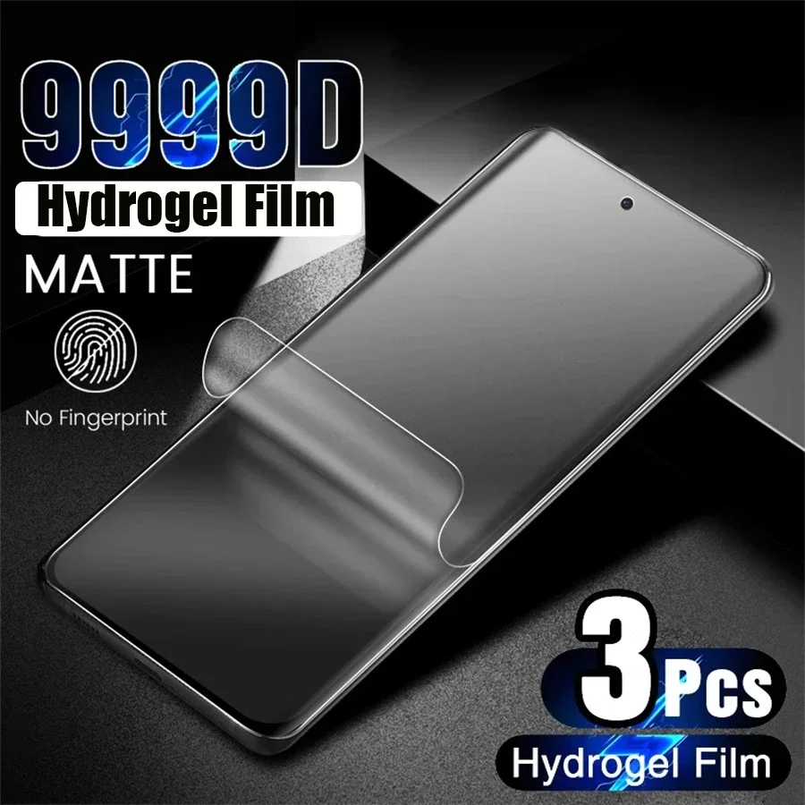 3PCS Full Cover Matte Hydrogel Film For Oneplus 7 8 9 7T 10 11 12 Pro 8T 9R Screen Protector For Oneplus Nord N10 N100 N200 CE 2