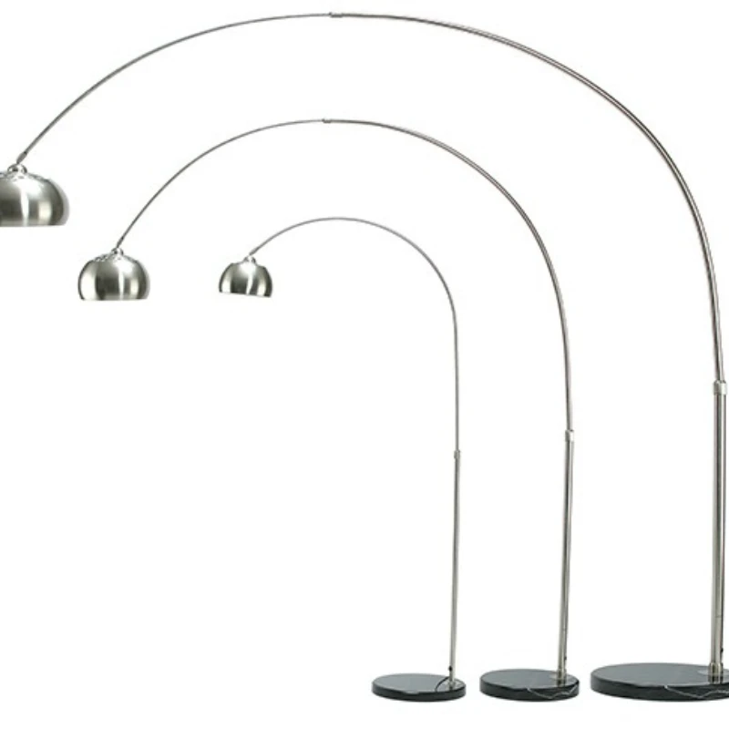 

Nordic modern minimalist, stainless steel fishing floor lamp large, medium and small