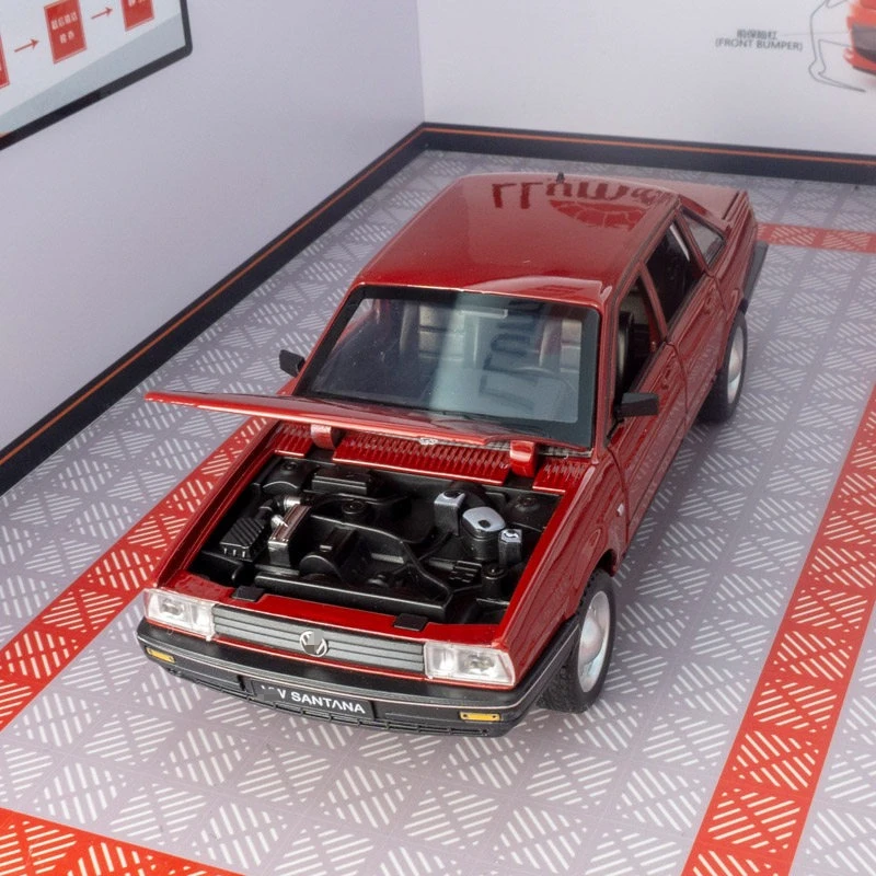 

1:24 Santana Alloy Model Car Toy Diecasts Metal Casting Sound and Light Car Toys For Children Vehicle Gift