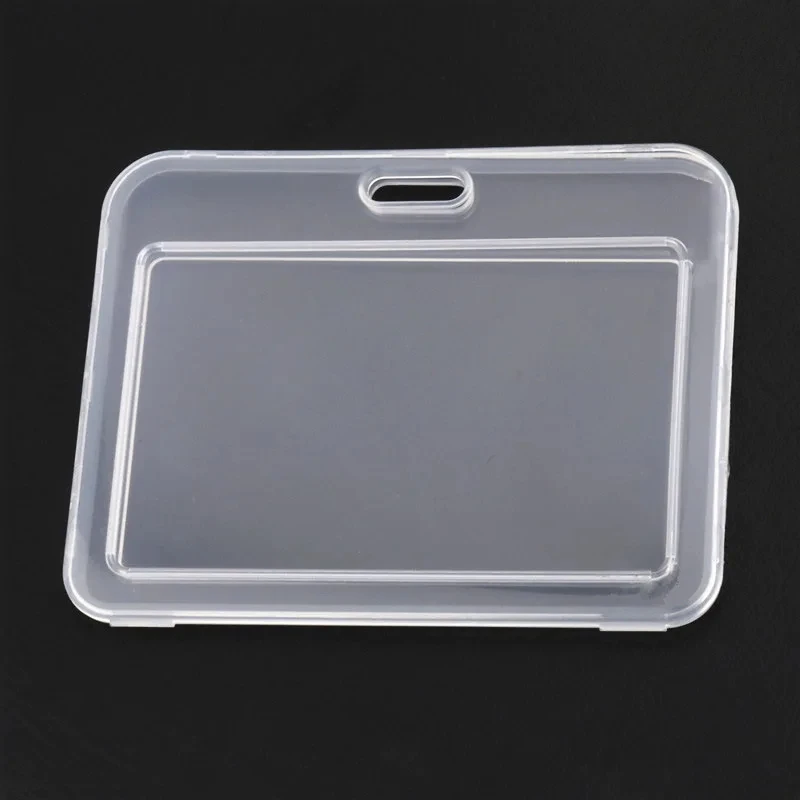 5Color Transparent Card Cover Women Men Student Bus Card Retractable Pull Badge Holder Business Credit Cards Bank ID Card